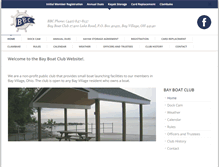 Tablet Screenshot of bayboatclub.org